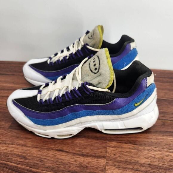 Nike DD9600 100 Men Air Max 95 Kaomoji White Blue Gray Purple Running Shoes 10.5 main image 9